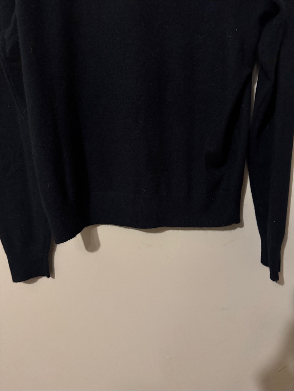 NWOT- Nordstrom Cashmere Crewneck Sweater, Black, size XL - Picture 11 of 12